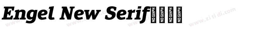 Engel New Serif字体转换
